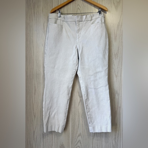 Banana Republic Pants - Banana Republic Sloan Pinstripe Pants Size 14 EUC